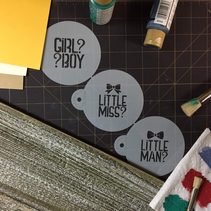 Designer Stencils Gender Reveal Cookie Stencil Set C989 By Designer Stencils - Image 4